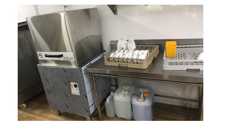 Một ca rửa máy rửa bát công nghiệp rửa được bao nhiêu bát đĩa?