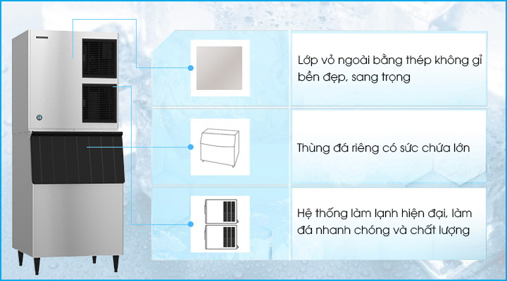 Máy Làm Đá Bán Nguyệt Hoshizaki KM-470AJ