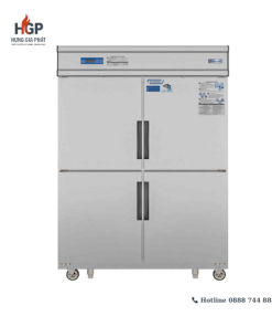 Tủ Đông Mát Đứng Quạt Gió 4 Cánh Inox 1100L DMDQ.4I1100