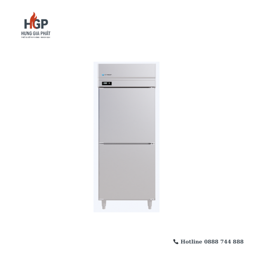 tủ đông mát đứng Icymax 2 cánh inox 600L IUFR-2S078