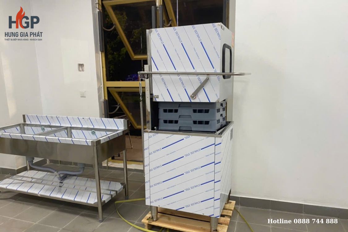 Máy rửa bát nhà hàng cửa sập